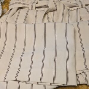 H&M Cream and Black Striped Fabric
